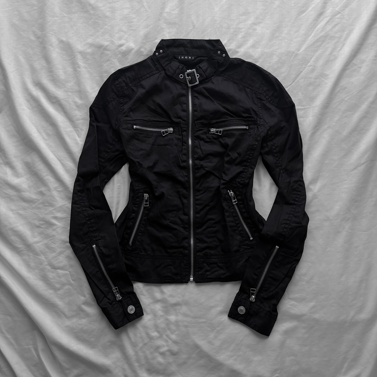 INGNI Buckle Neck Black Jacket