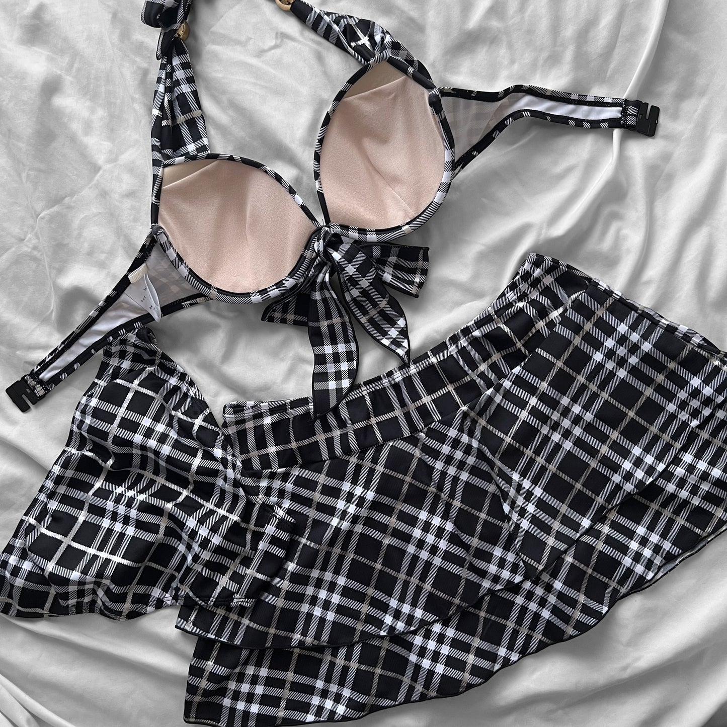 M size•Check bikini Set
