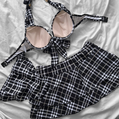 M size•Check bikini Set