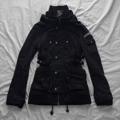 Military Style Hooded Jacket