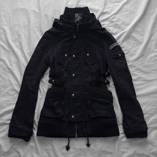 Military Style Hooded Jacket