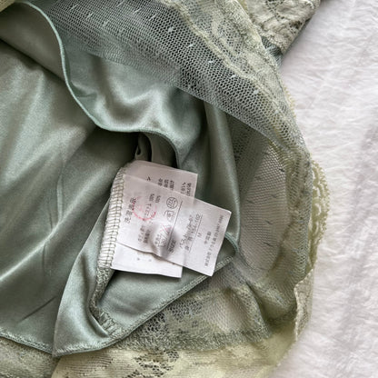 Sage lace cami