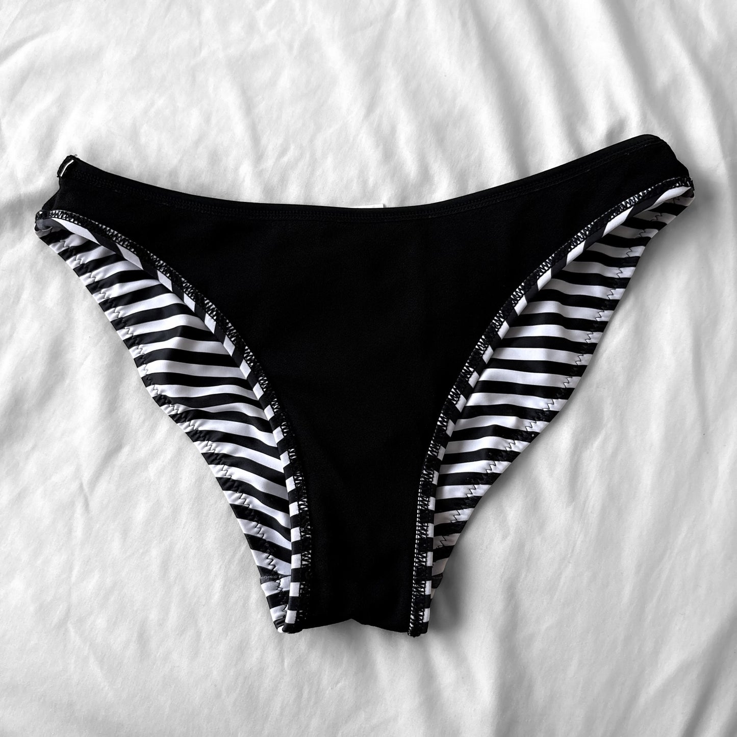 M size•Black dots & stripes bikini Set