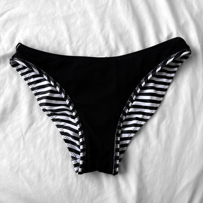 M size•Black dots & stripes bikini Set