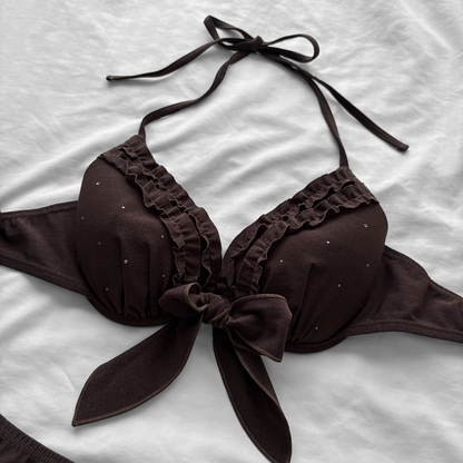 L size•Coquette Ruffle Bikini Set