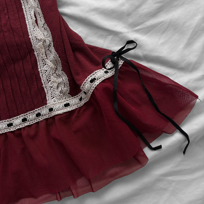 ‘Axes Femme’ Coquette Cherry Top