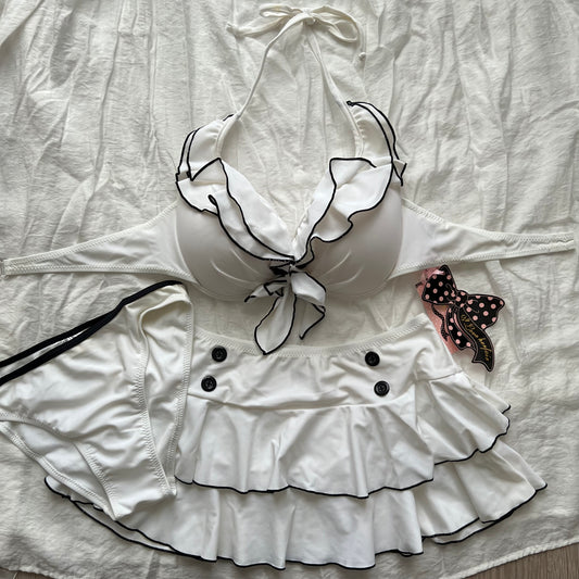 Lsize white bikini Set