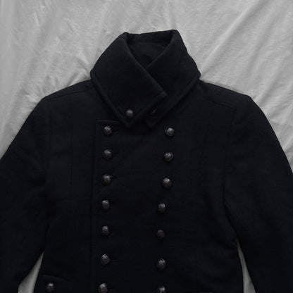 Black Napoleon Peacoat Coat