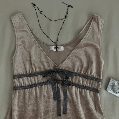 Velvet lace dress