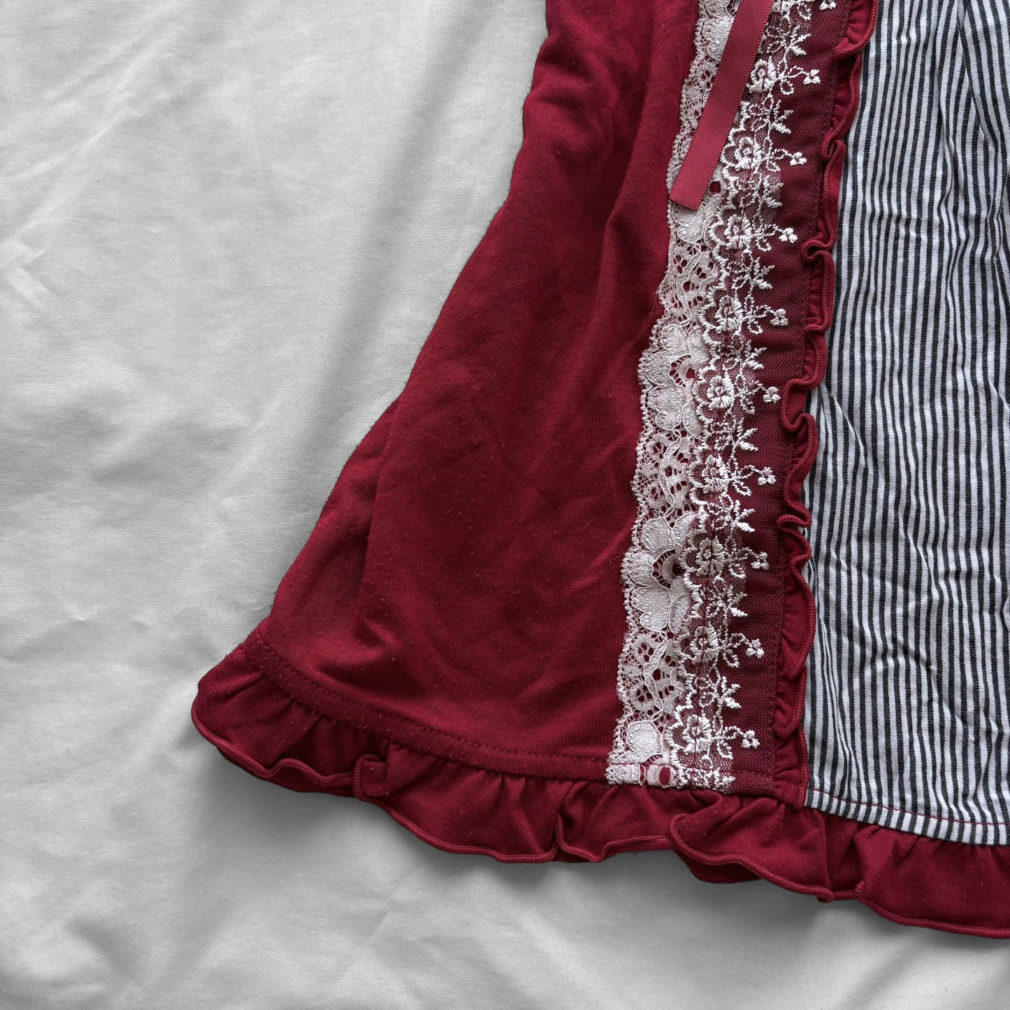 ‘Axes Femme’ Corset Cherry Red Top