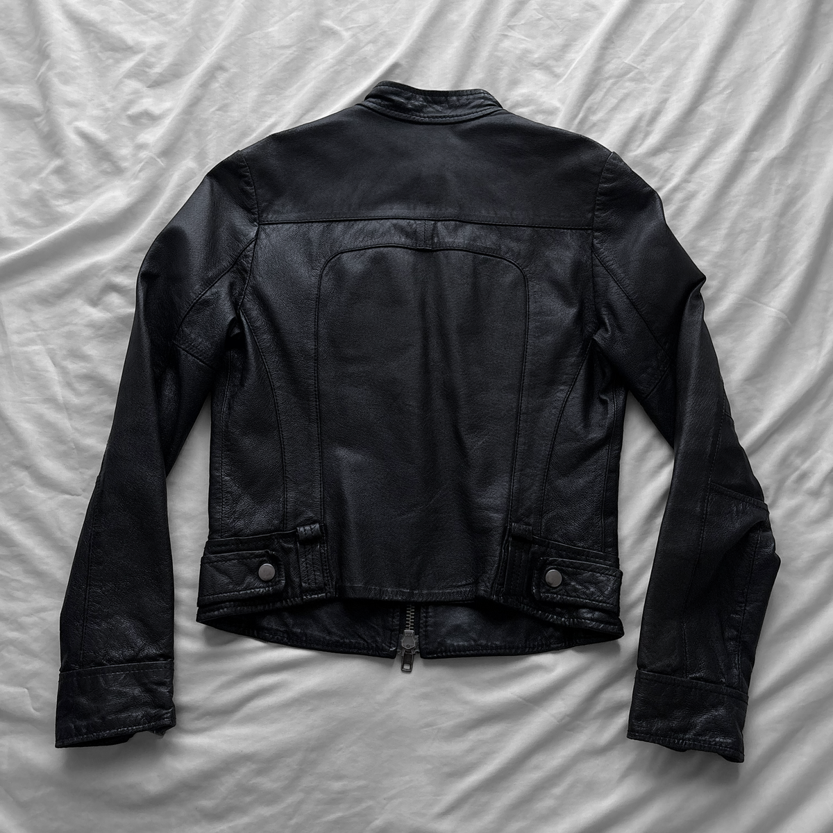 Black Leather Biker Jacket