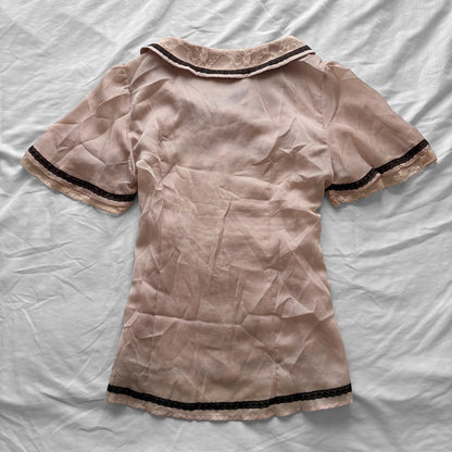 ‘Axes Femme’ Frills & lace Top