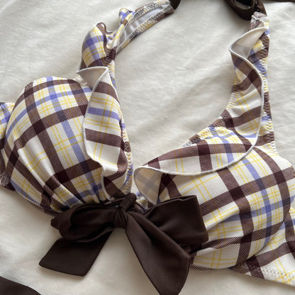 Plaid bikini set