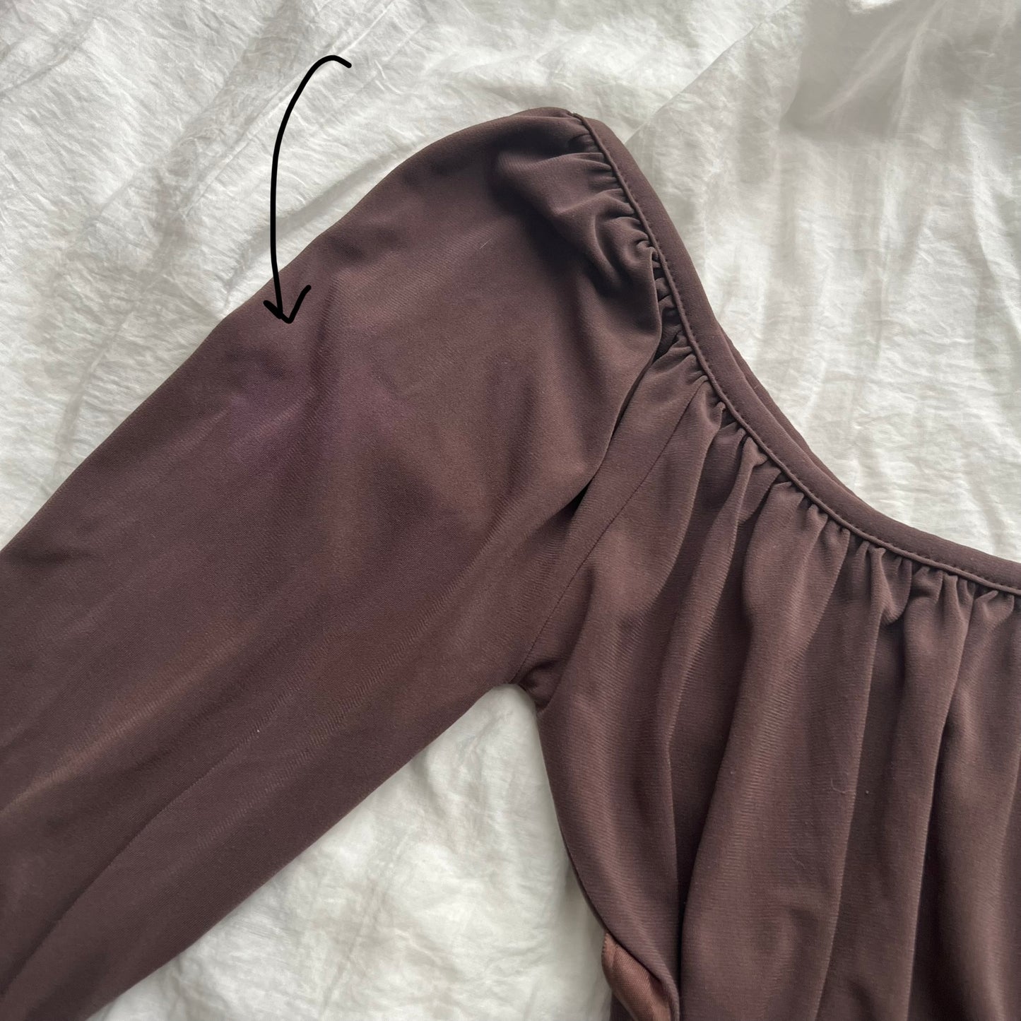 Ribbon brown top