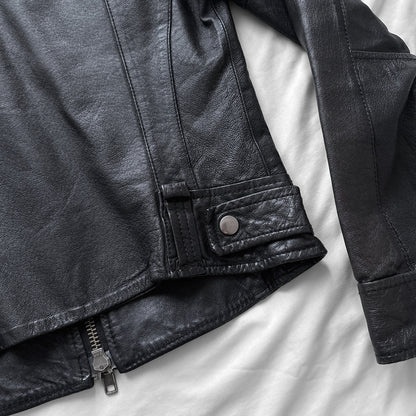 Black Leather Biker Jacket