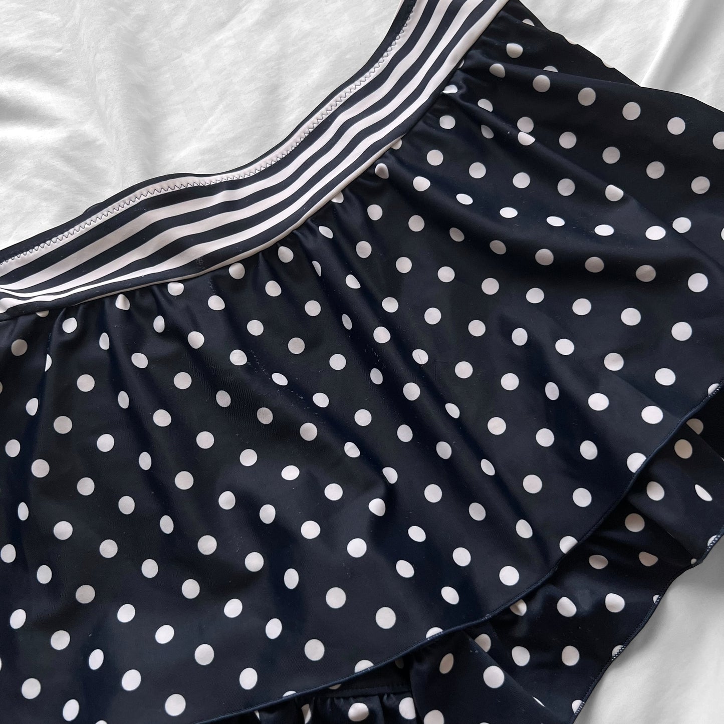 L size•Navy dots & stripes bikini Set