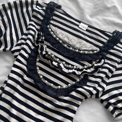 ‘Axes Femme’ Striped Top