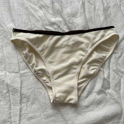 Beige brown coquette Bikini set