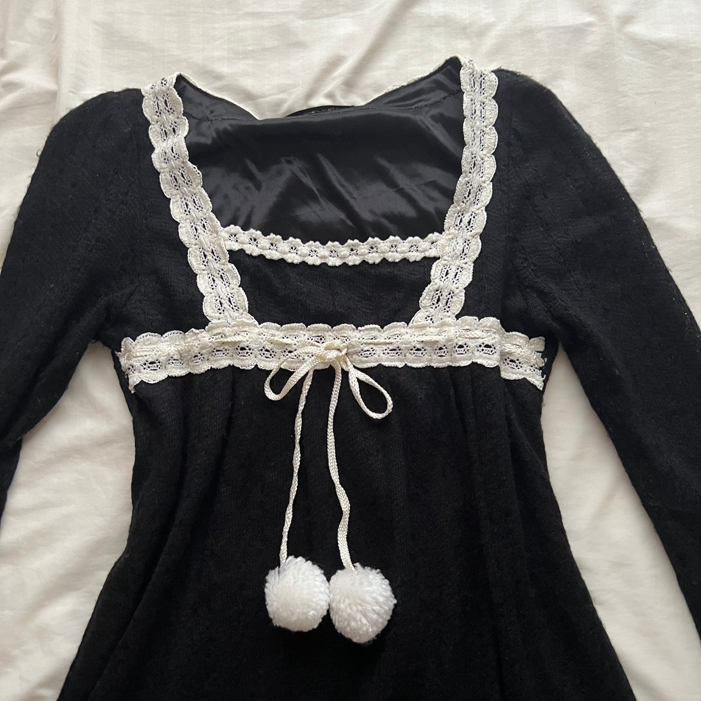 Pompom winter dress