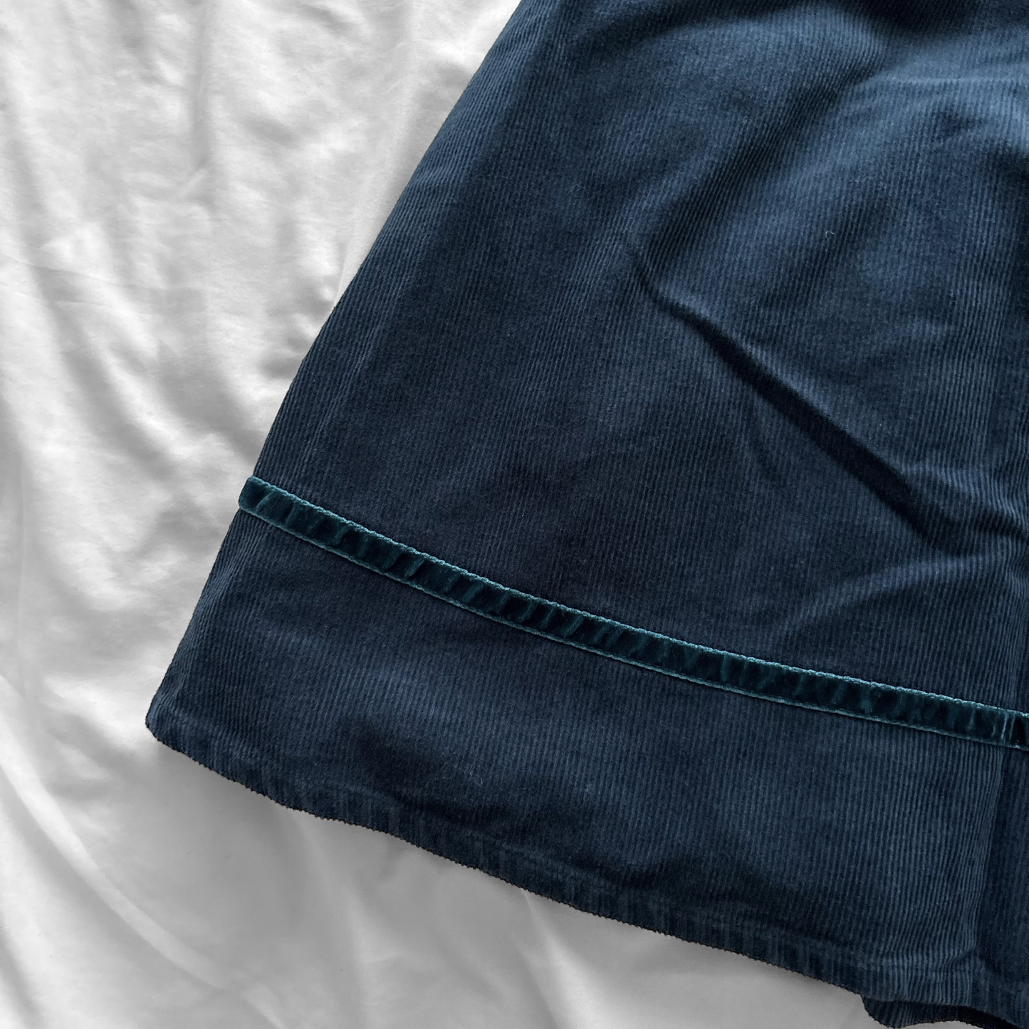 ‘Axes Femme’ Dark Turquoise Corduroy Dress