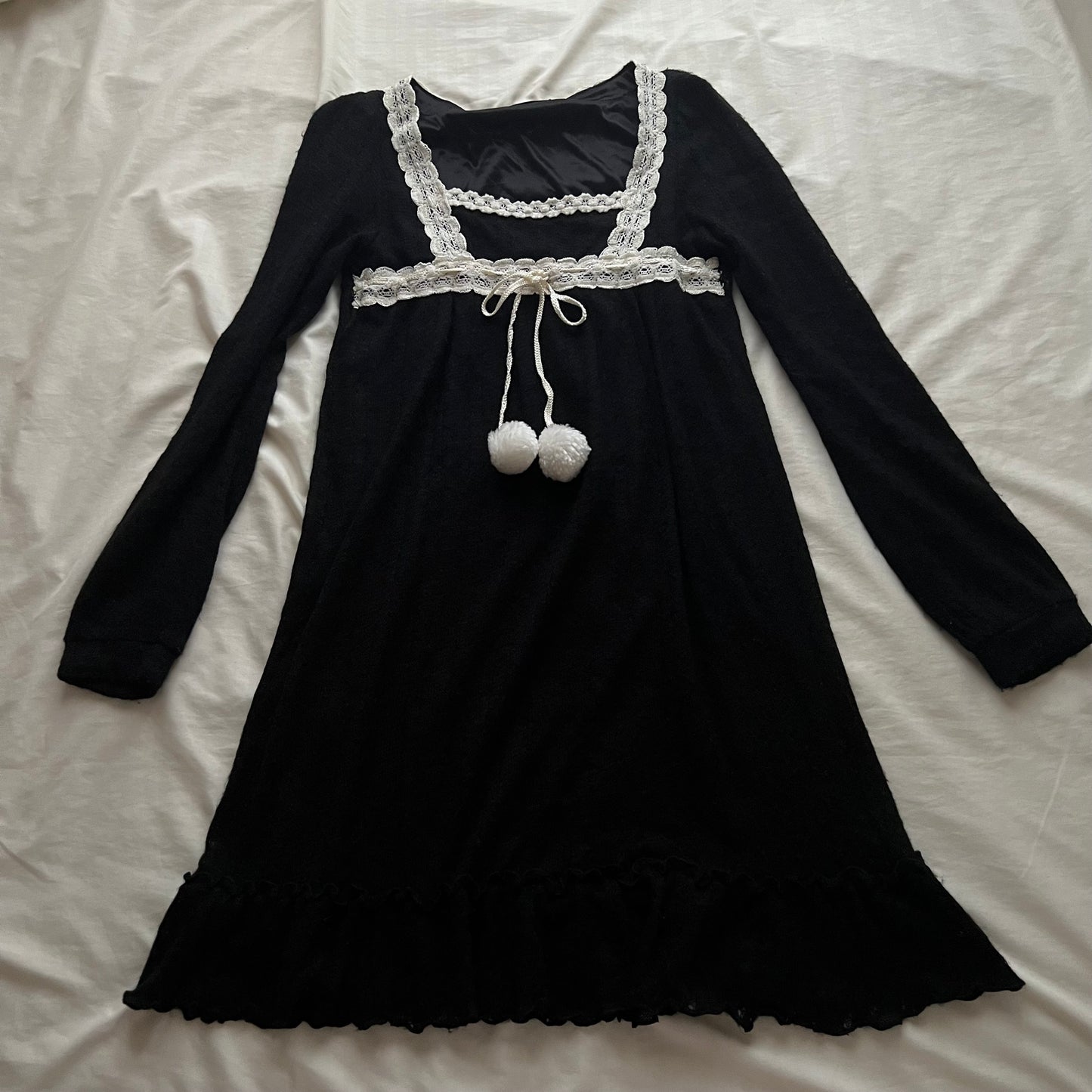 Pompom winter dress