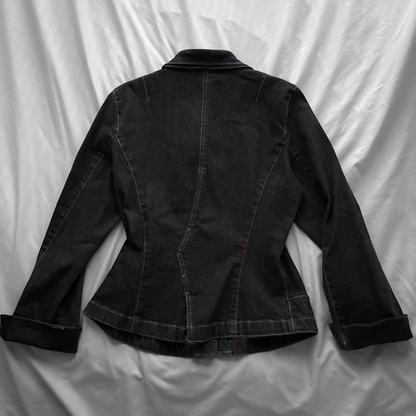 Dark Denim Frilly Jacket