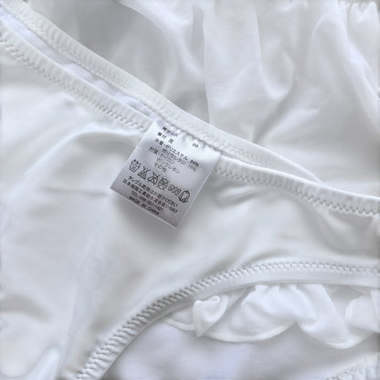 M size•White Babydoll Bikini Set
