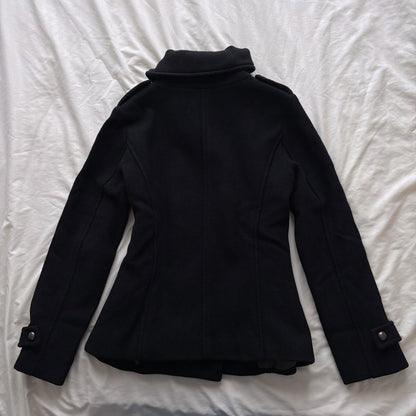 High Collar Black Archive Coat