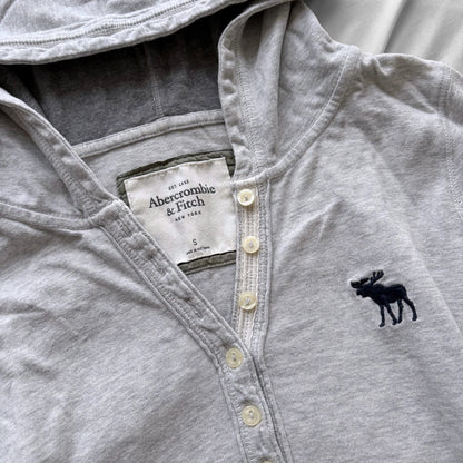 Abercrombie & Fitch Gray Hooded Top