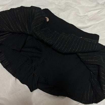 Knit mini skirt