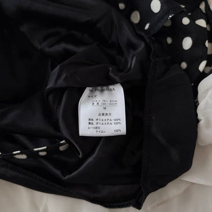 Black Polka Dot & ruffles Camisole