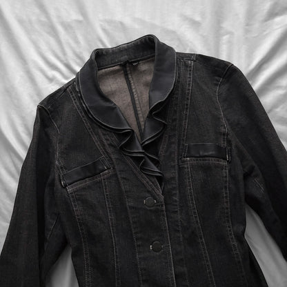 Dark Denim Frilly Jacket