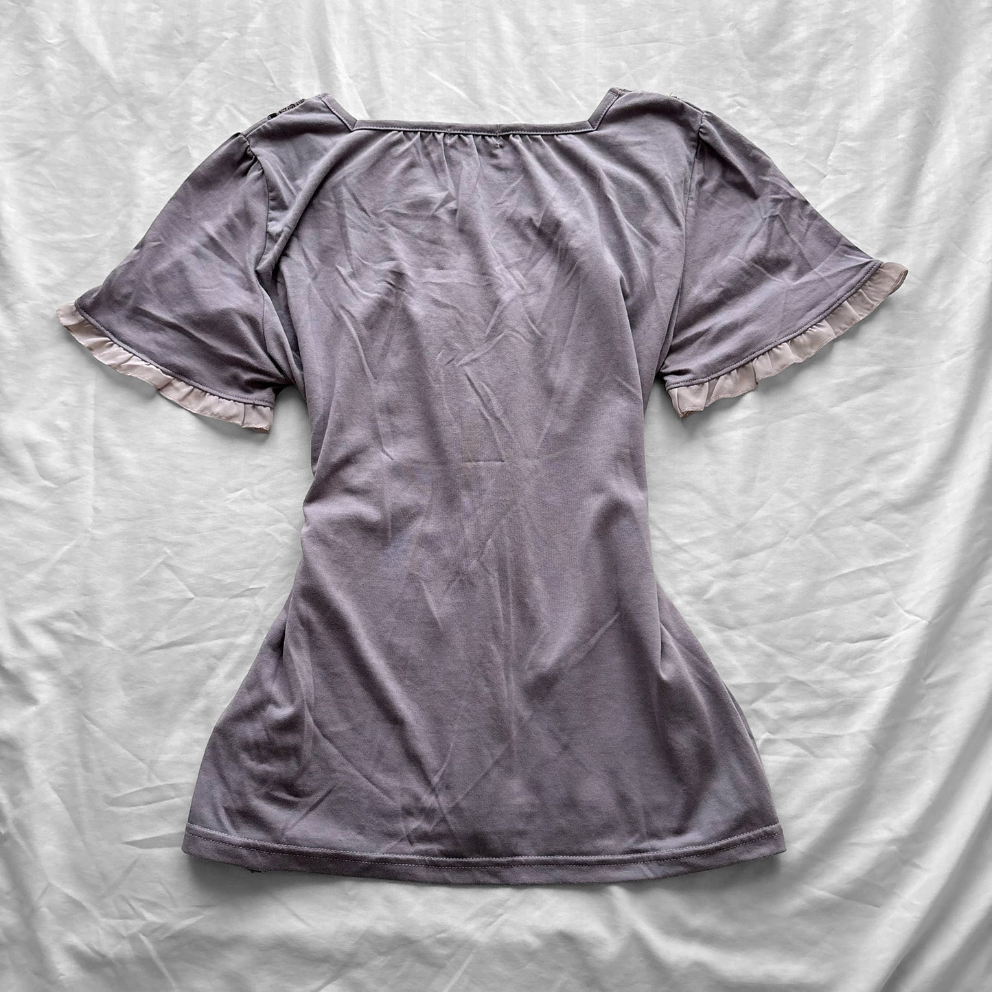 ‘Axes Femme’ Flowy Purple Top