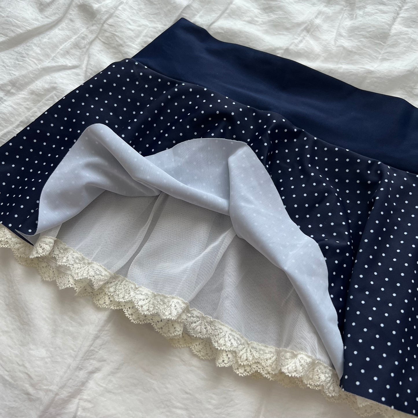Navy lace bikini set