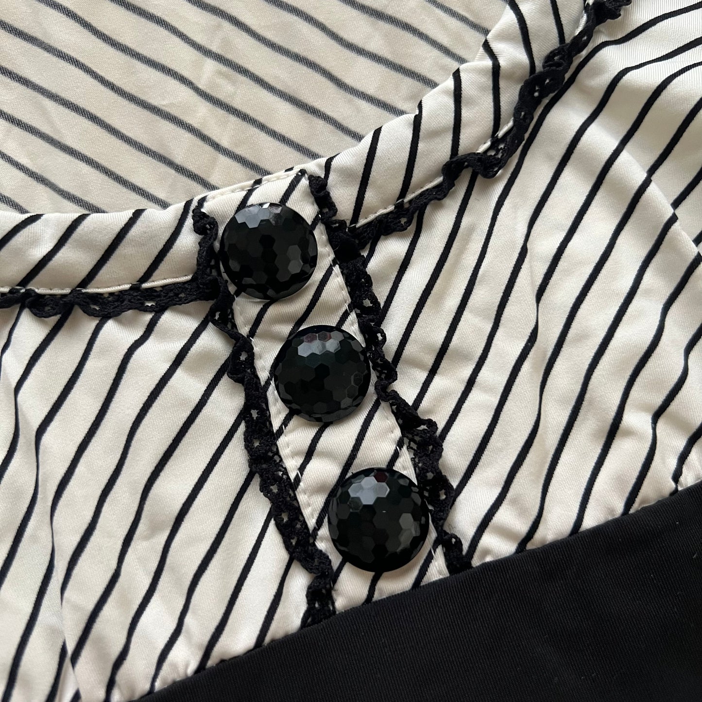 Striped ribbon tunic