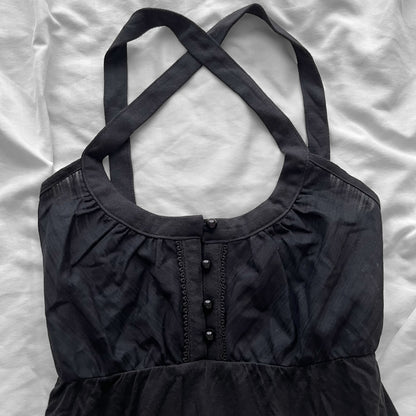 Black babydoll tank