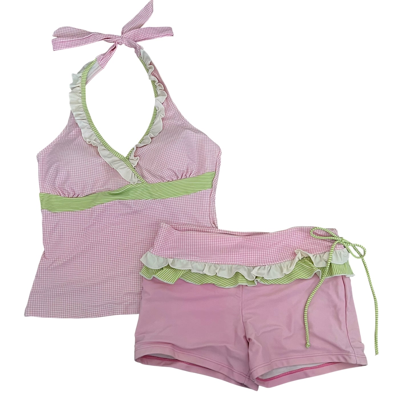 XL size•Adorable Pink & Green bikini Set
