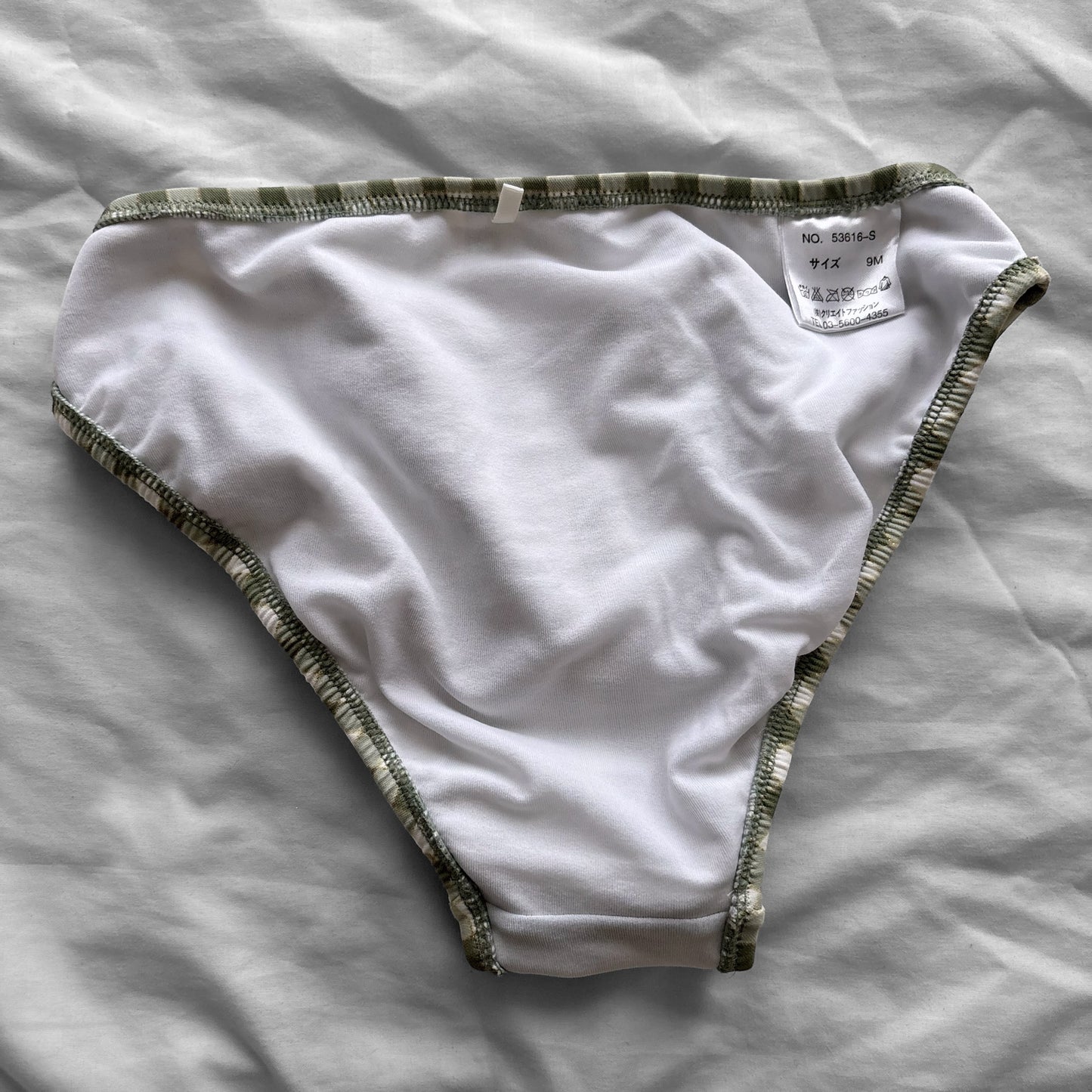 M size•green plaid bikini Set