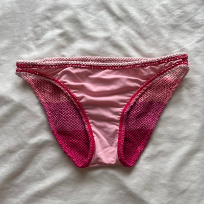 Layered sparkle pink bikini set