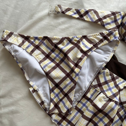 Plaid bikini set