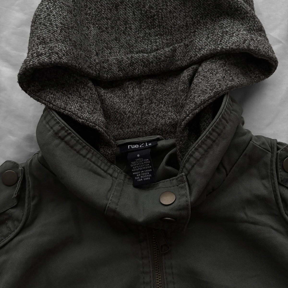 Olive Military-Inspired Jacket