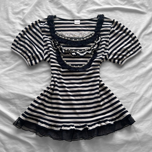 ‘Axes Femme’ Striped Top