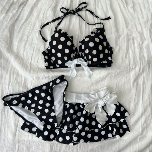 Women's Polka Dots Bikini-Tankini set