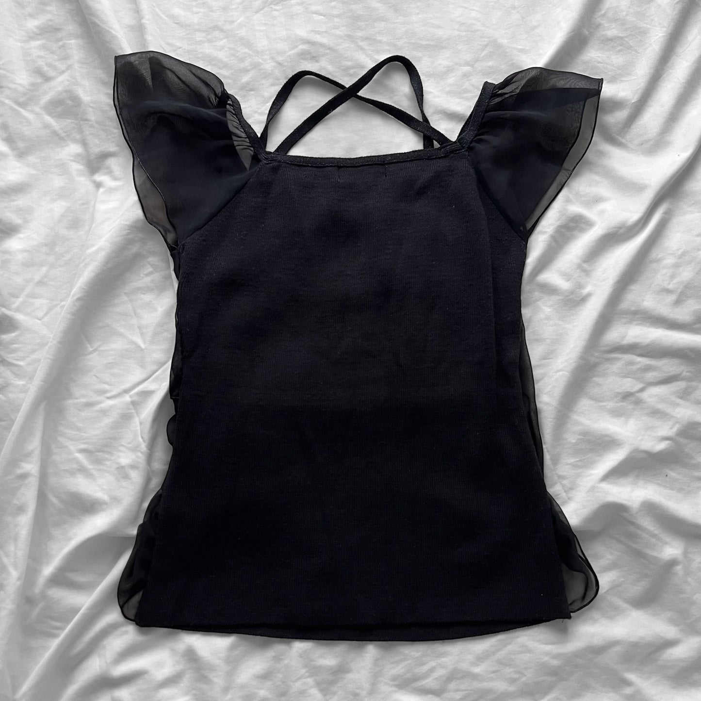 Rare Black frills top