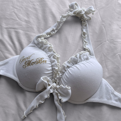 M size•White Cecil McBee bikini Set