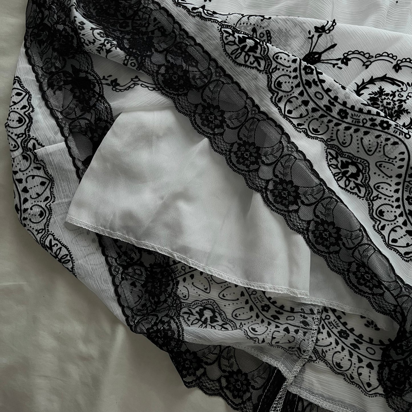 Dark coquette ribbon dress