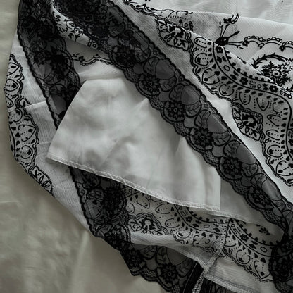 Dark coquette ribbon dress