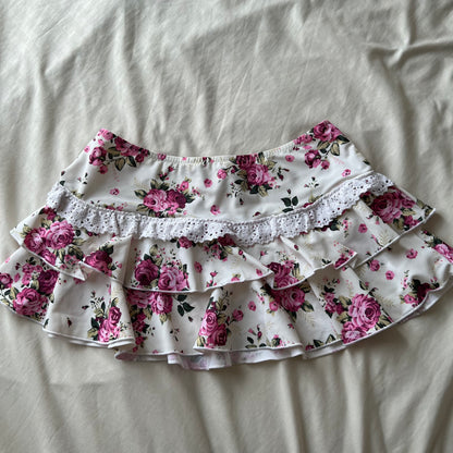 Floral lace bikini set