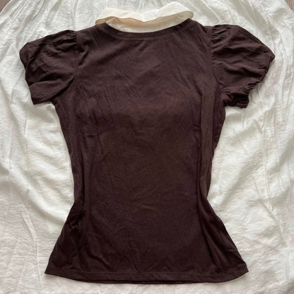 Dark brown top